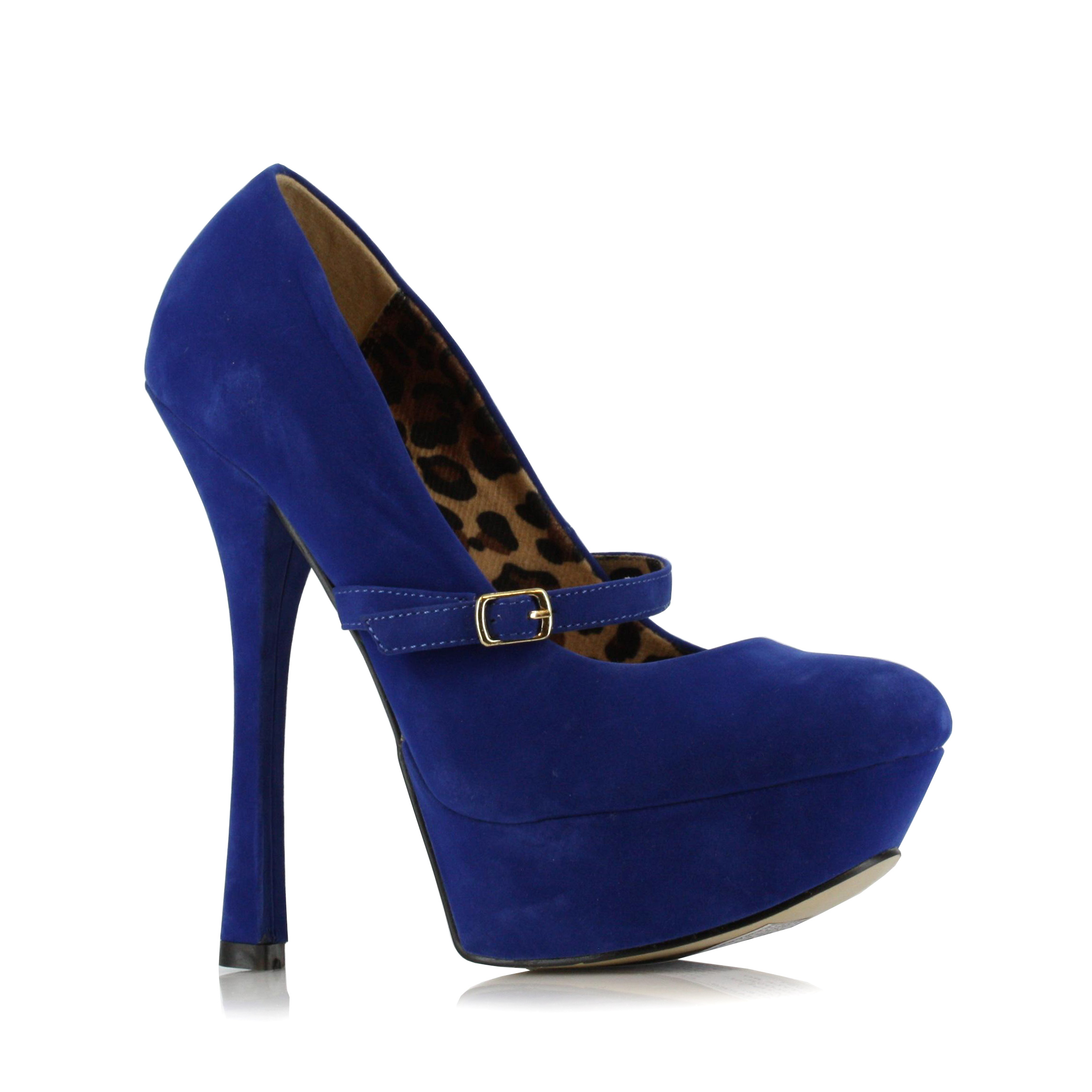 Payton - 6 Inch Velvet Fetish Pump w-Strap